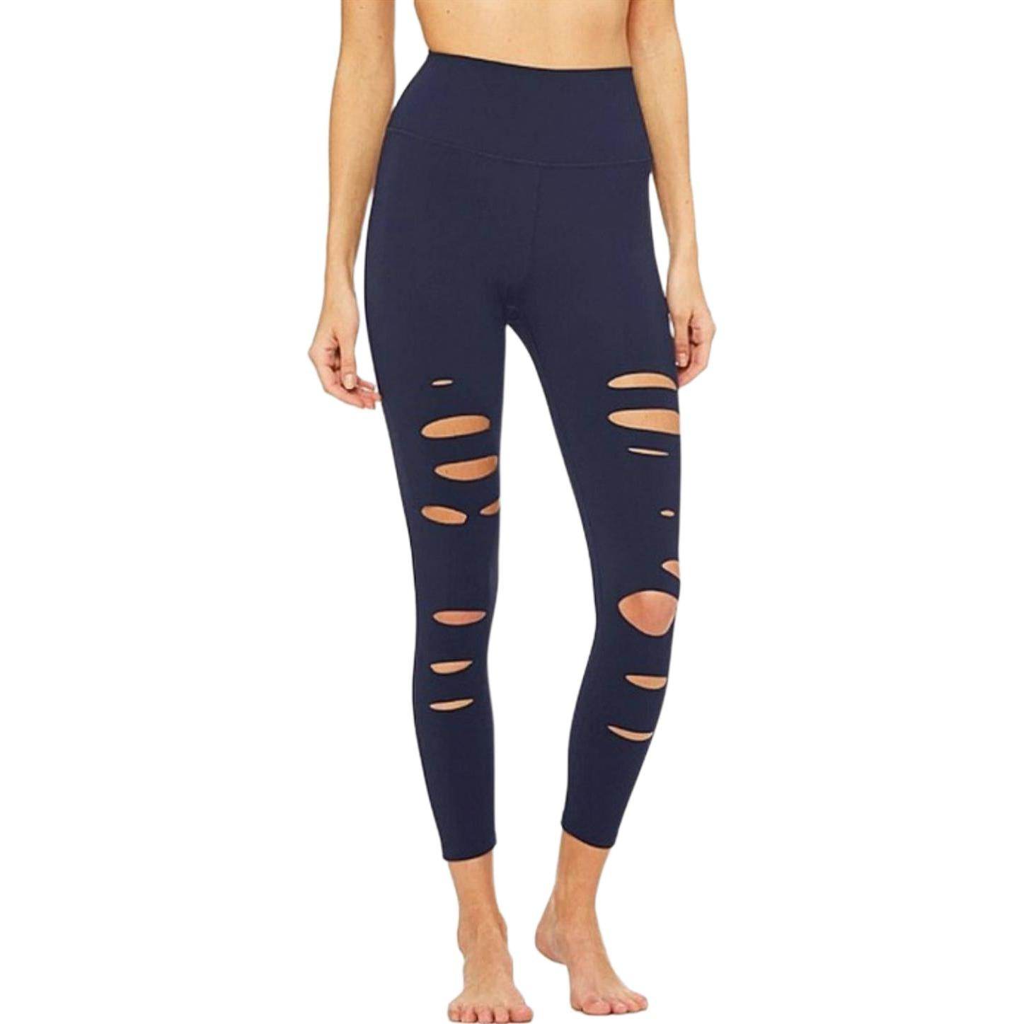 Спортивные леггинсы женские Alo Yoga Ripped Warrior - Boxette Shop